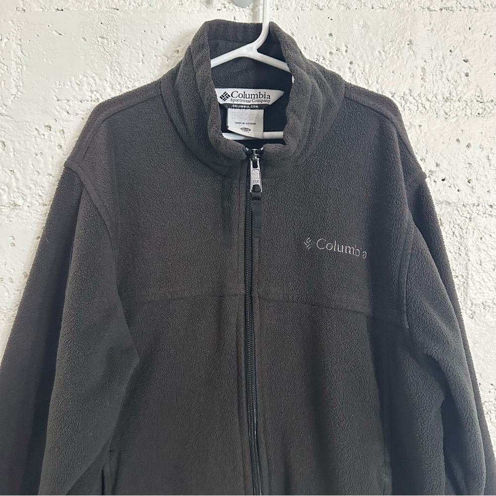 5/$25 Columbia Boys Jacket 10/12 Gray Fleece Full Zip AR3 - Picture 2 of 5